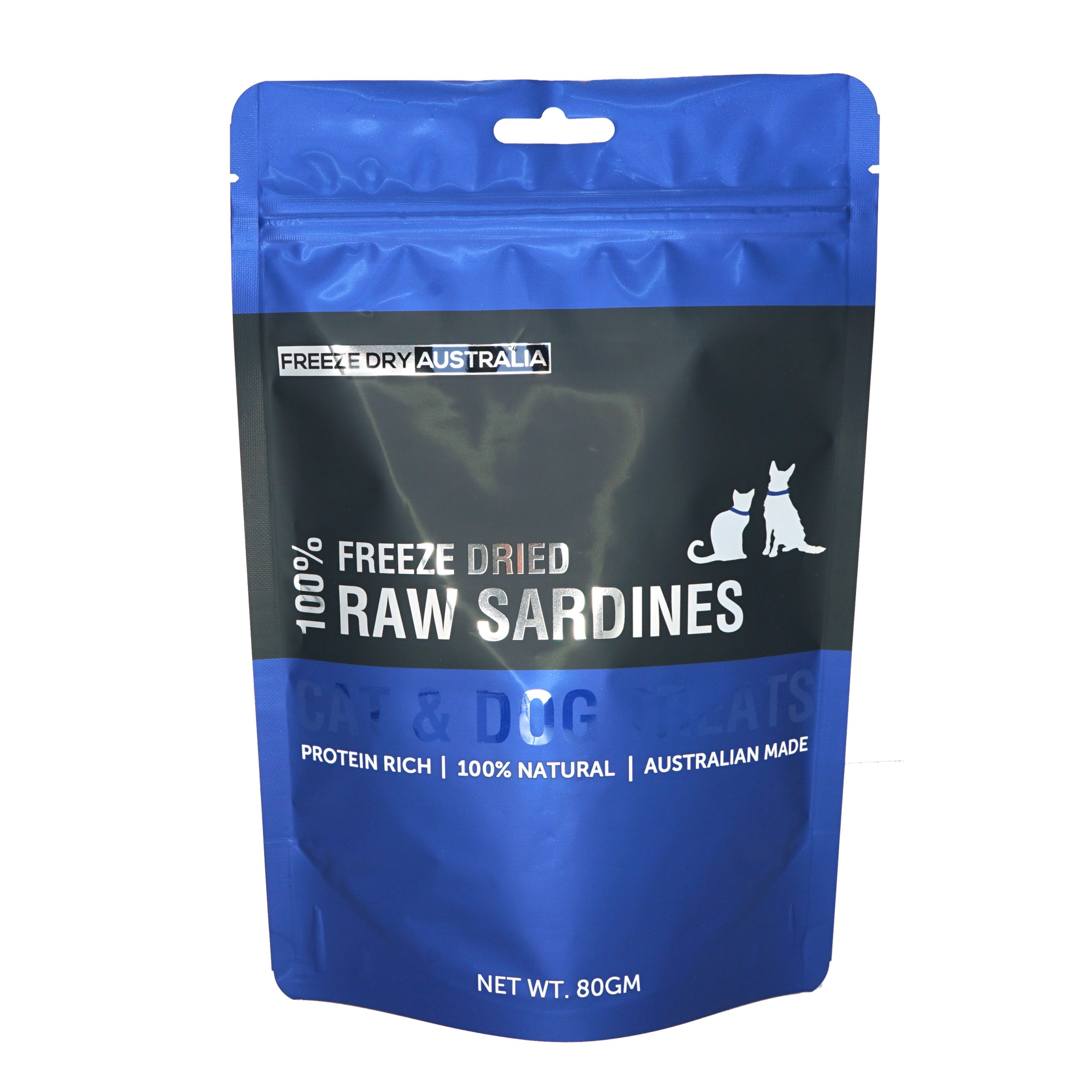 Freeze Dry Australia 80g Whole Sardines Freeze Dried Dog & Cat Treats