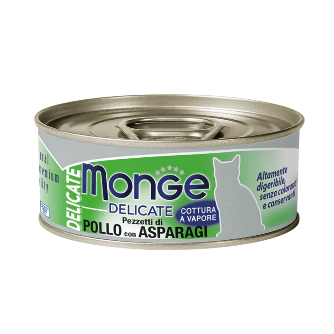 Monge Cat Delicate 80g Chicken With Asparagus Wet Cat Food