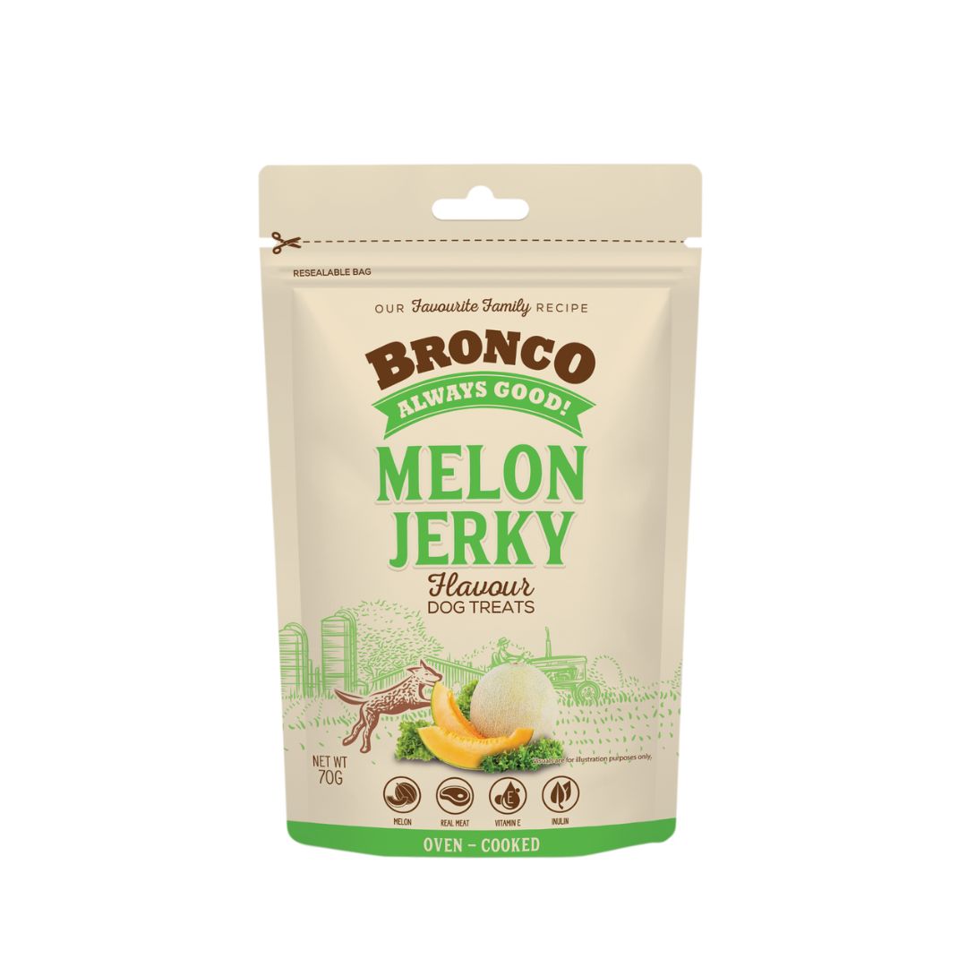 Bronco 70g Jerky Melon Dog Treat
