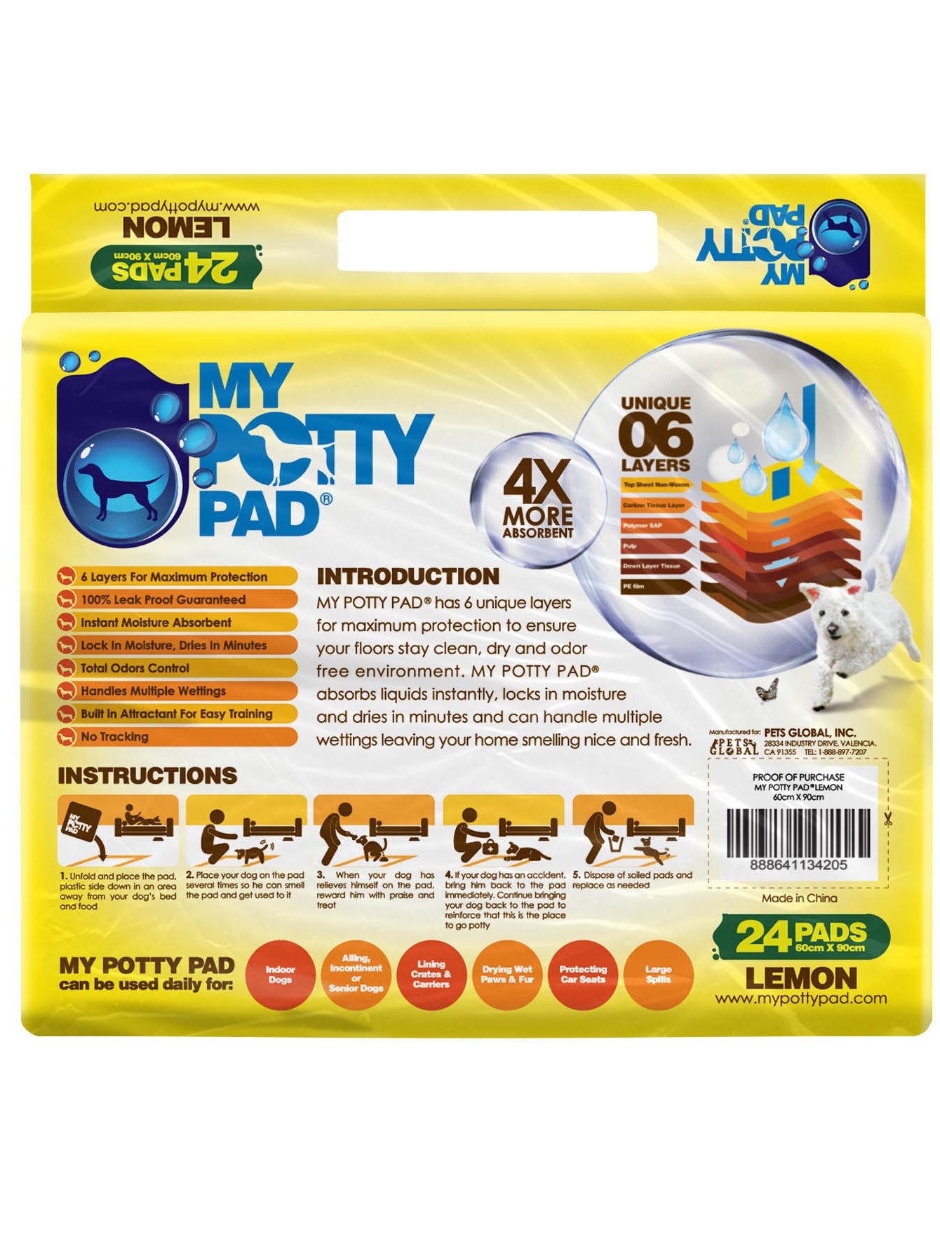 My potty pad charcoal hot sale