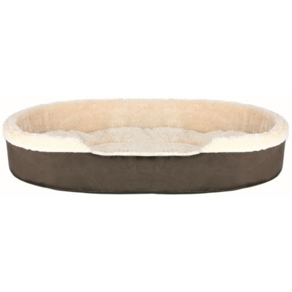 Trixie Beige And Brown Oval Cosma Oval Dogs Bed 100 X 75 Cm