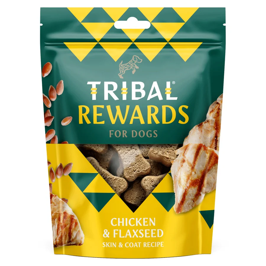 Tribal Rewards Chicken & Flaxseed 125g Dog Treats 