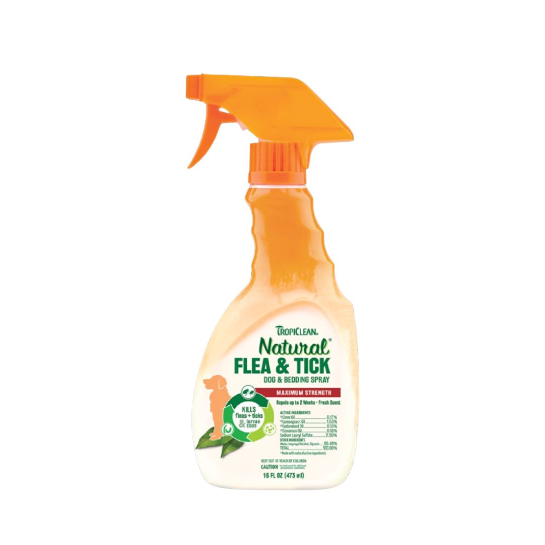 Tropiclean Natural Flea & Tick Dog & Bedding Spray 473ml