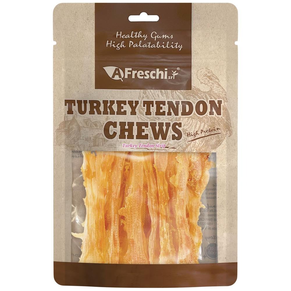 Afreschi Dog 100g Turkey Tendon Strip Dog Treats
