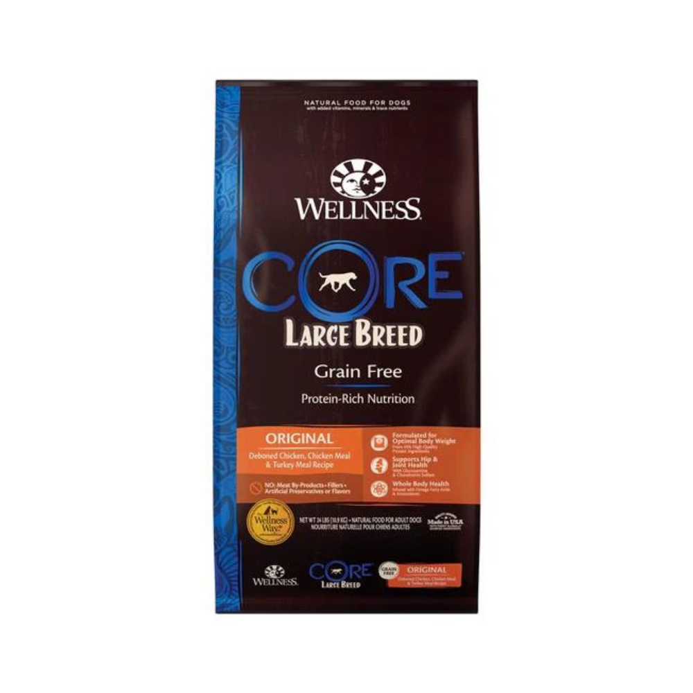 Wellness Core Dog 10.9kg (24lb) Large Breed Puppy Grain Free Dry Dog Food