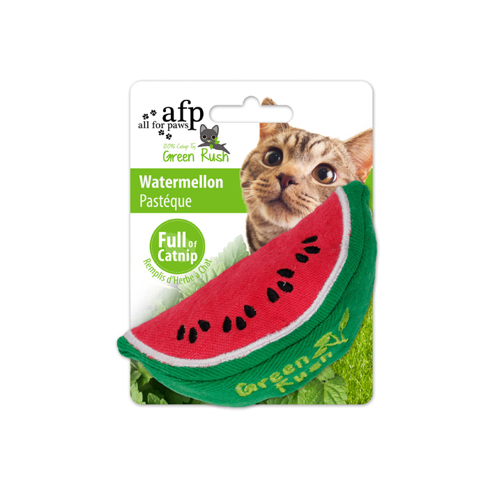 Afp Green Rush Watermelon Cat Toy
