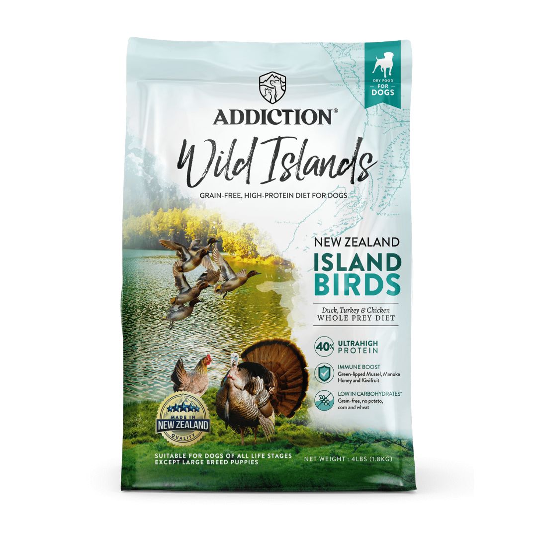 (exp: May'25) Addiction Dog Wild Islands 1.8kg Island Birds Dry Dog Food