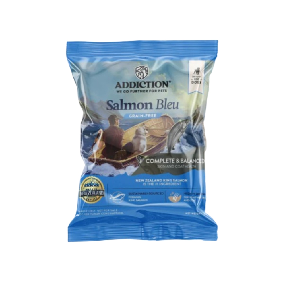 Addiction Dog 60g Grain Free Salmon Bleu Dry Dog Food (sample)