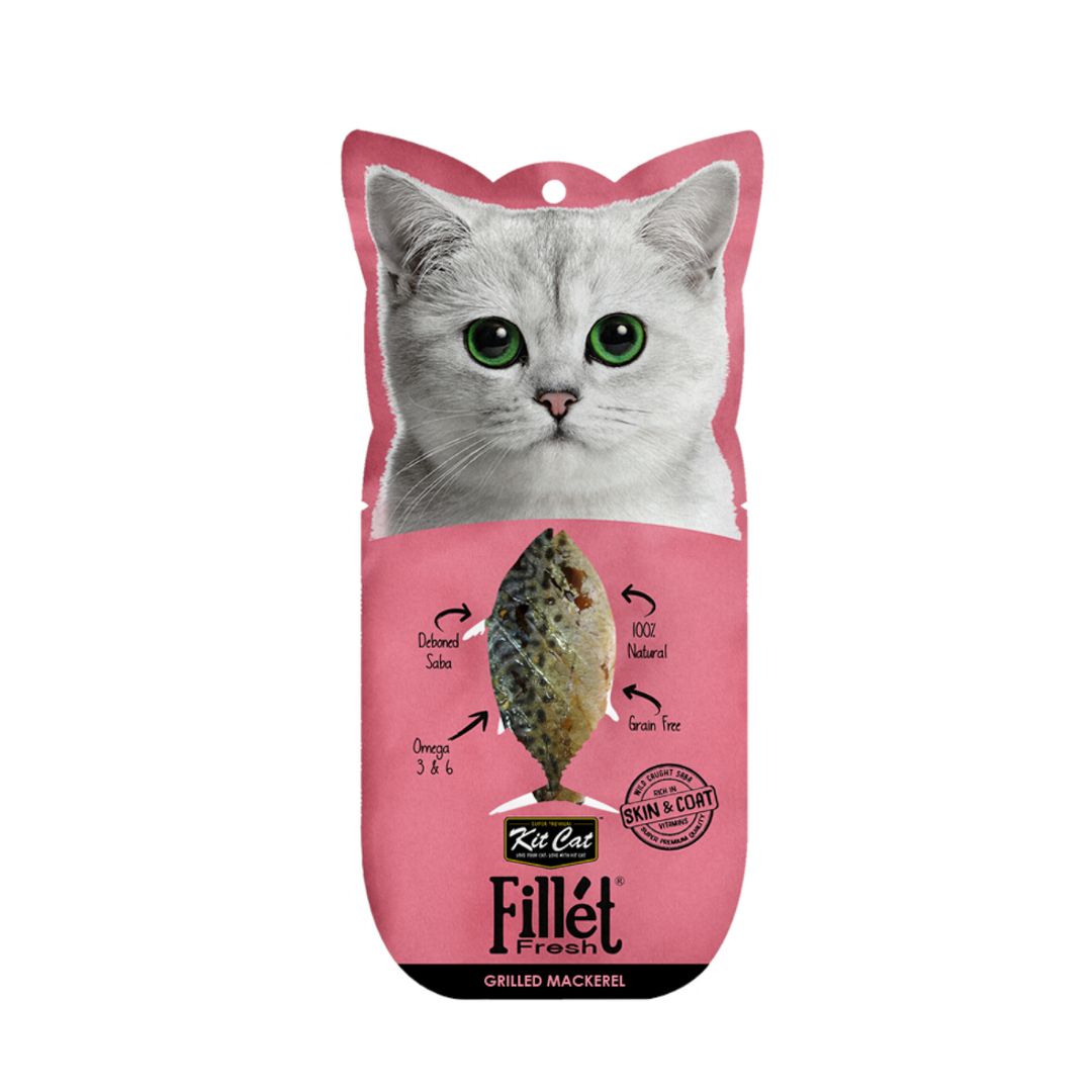 Kit Cat 30g Fillet Fresh Grilled Mackerel Cat Treat