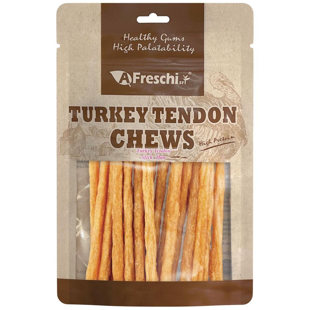 Afreschi Dog 150g Turkey Tendon Stick Dog Treats