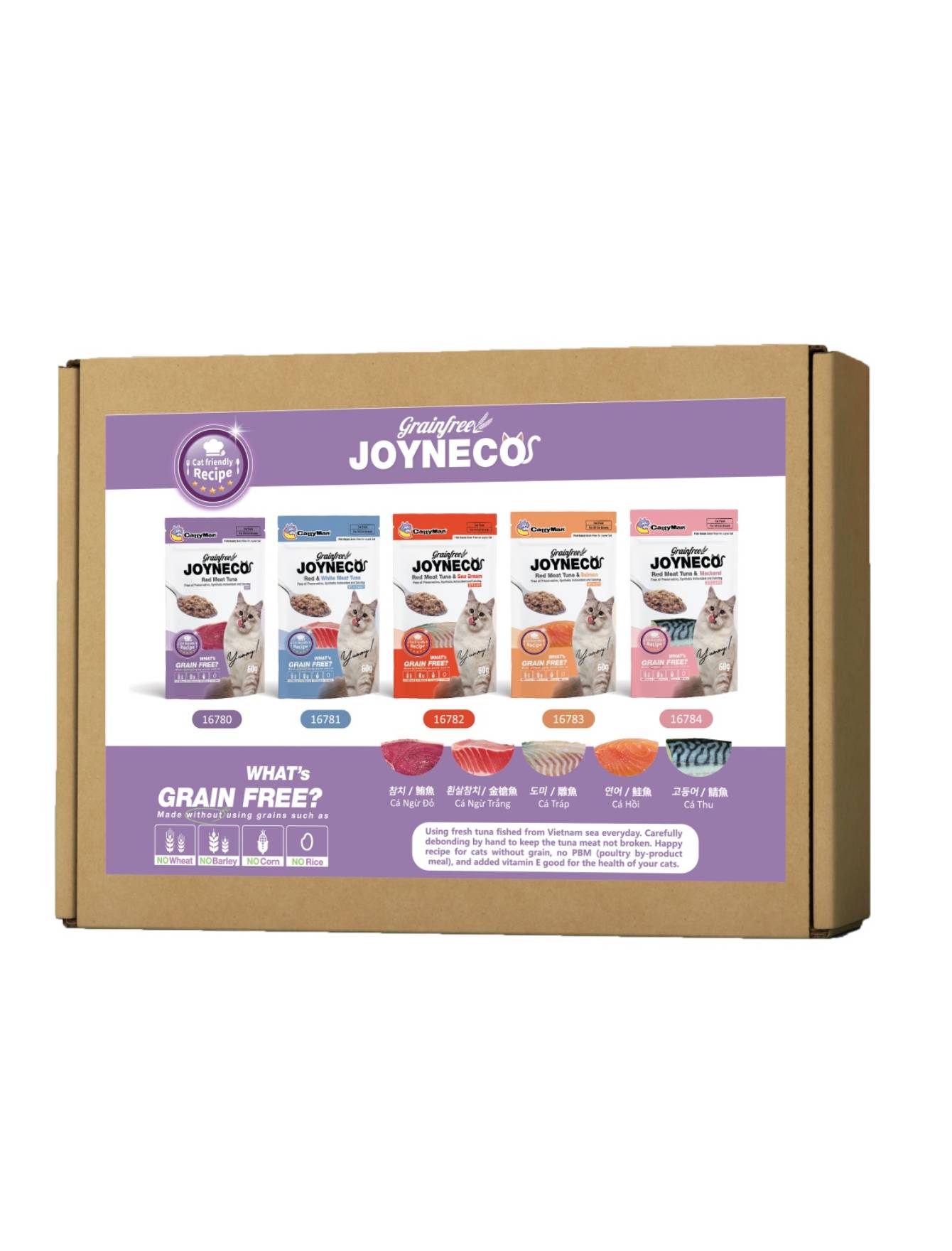 Cattyman Grain Free Joyneco Pouch Taster Box