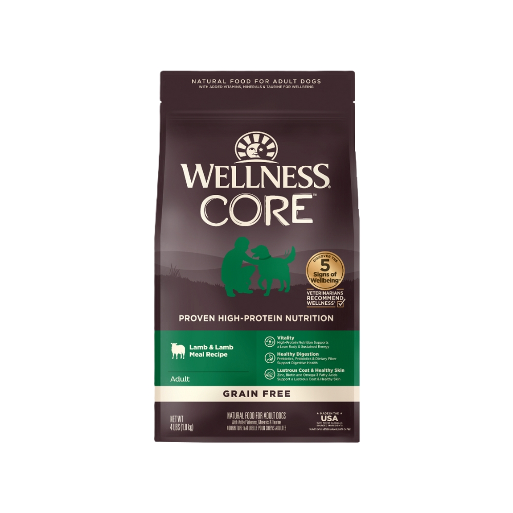 Wellness Core Dog 1.8kg (4lb) Grain Free Lamb Dry Dog Food