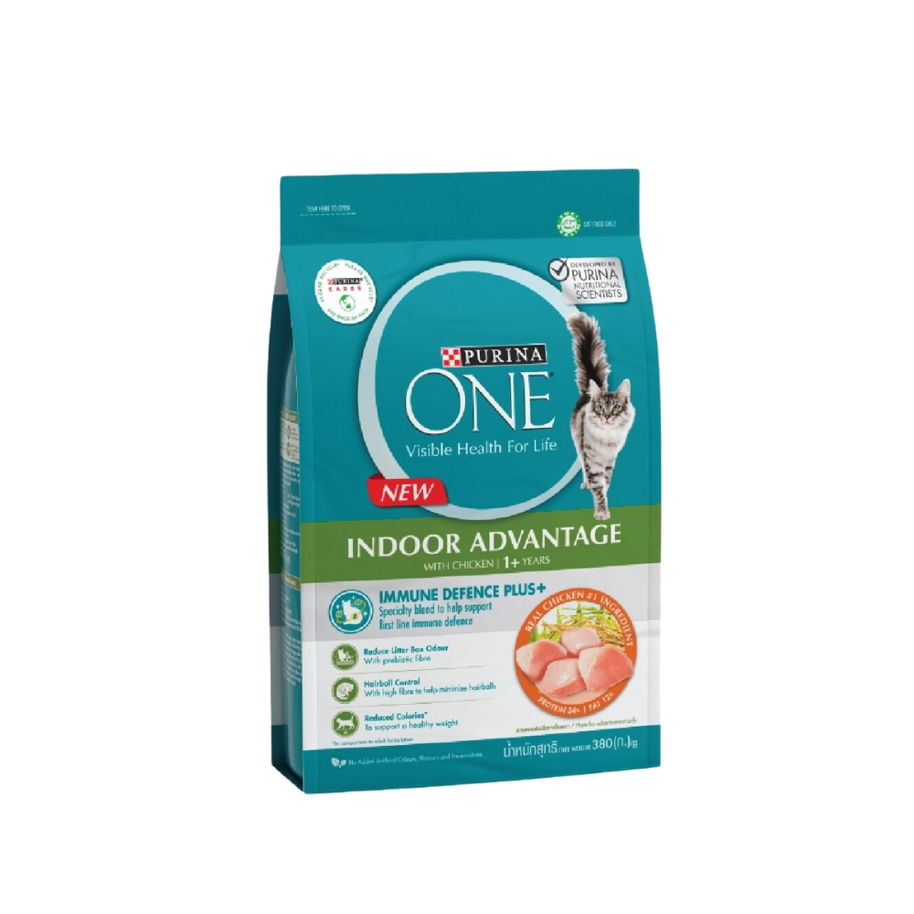 Purina One Cat 380g Indoor Advantage Chicken Dry Cat Food