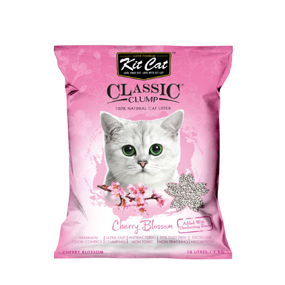 Kit Cat 10l Classic Clump Cherry Blossom Cat Litter