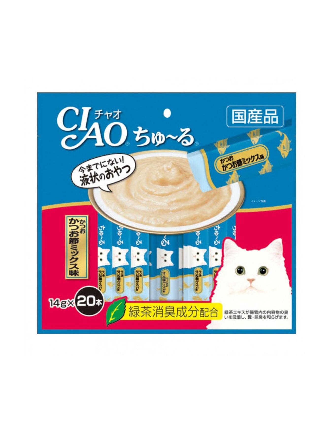 Ciao Churu 14gx20 Tuna Dried Bonito Mix Cat Treat