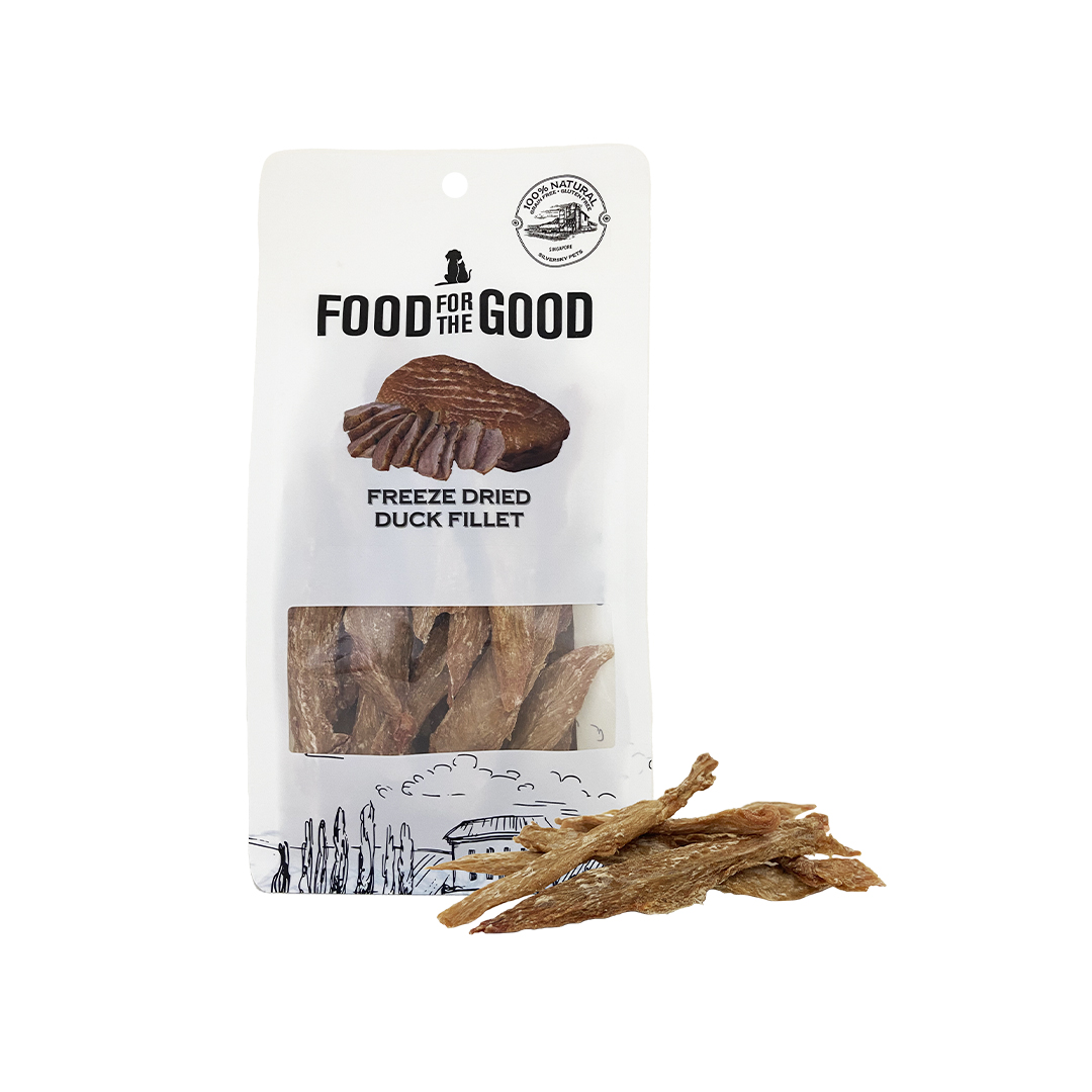 Food For The Good Freeze Dried Duck Fillet Dog & Cat Treats 100g