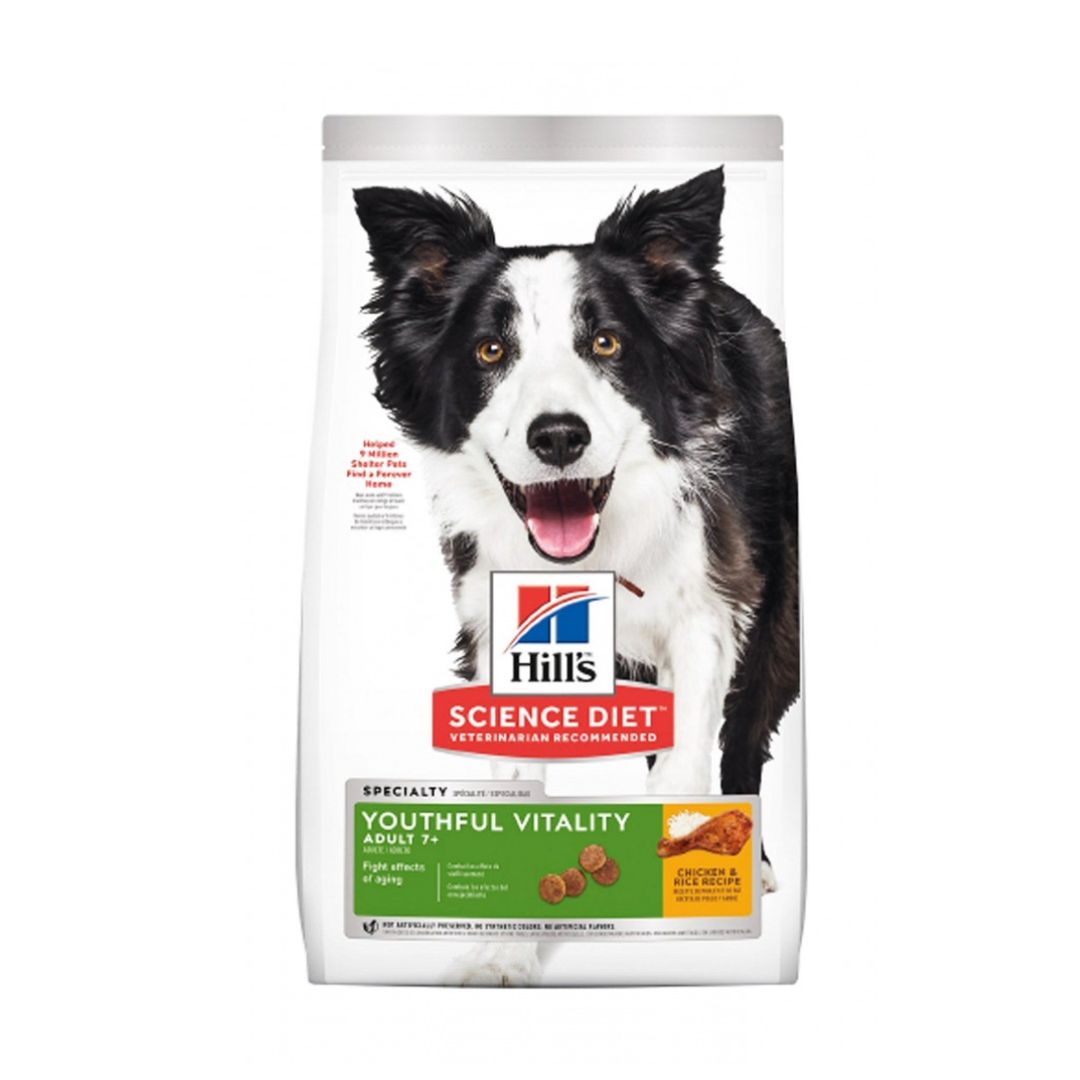 Hill's Science Diet Canine Adult 7+ Youthful Vitality Chicken & Rice Recipe 1.6kg Dry Dog Food