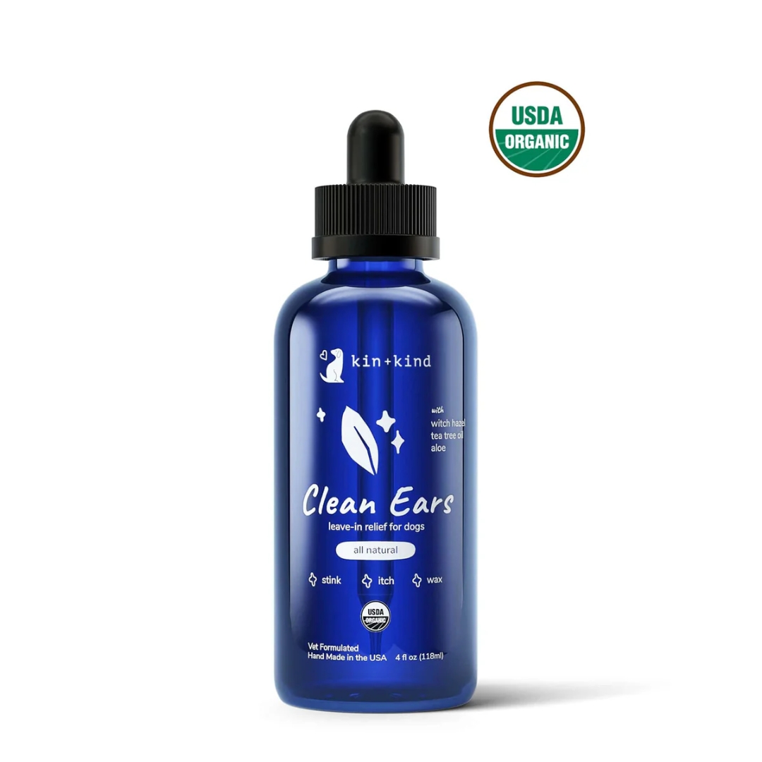 Kin+kind 4oz (118ml) Clean Ears Dog Ear Cleanser