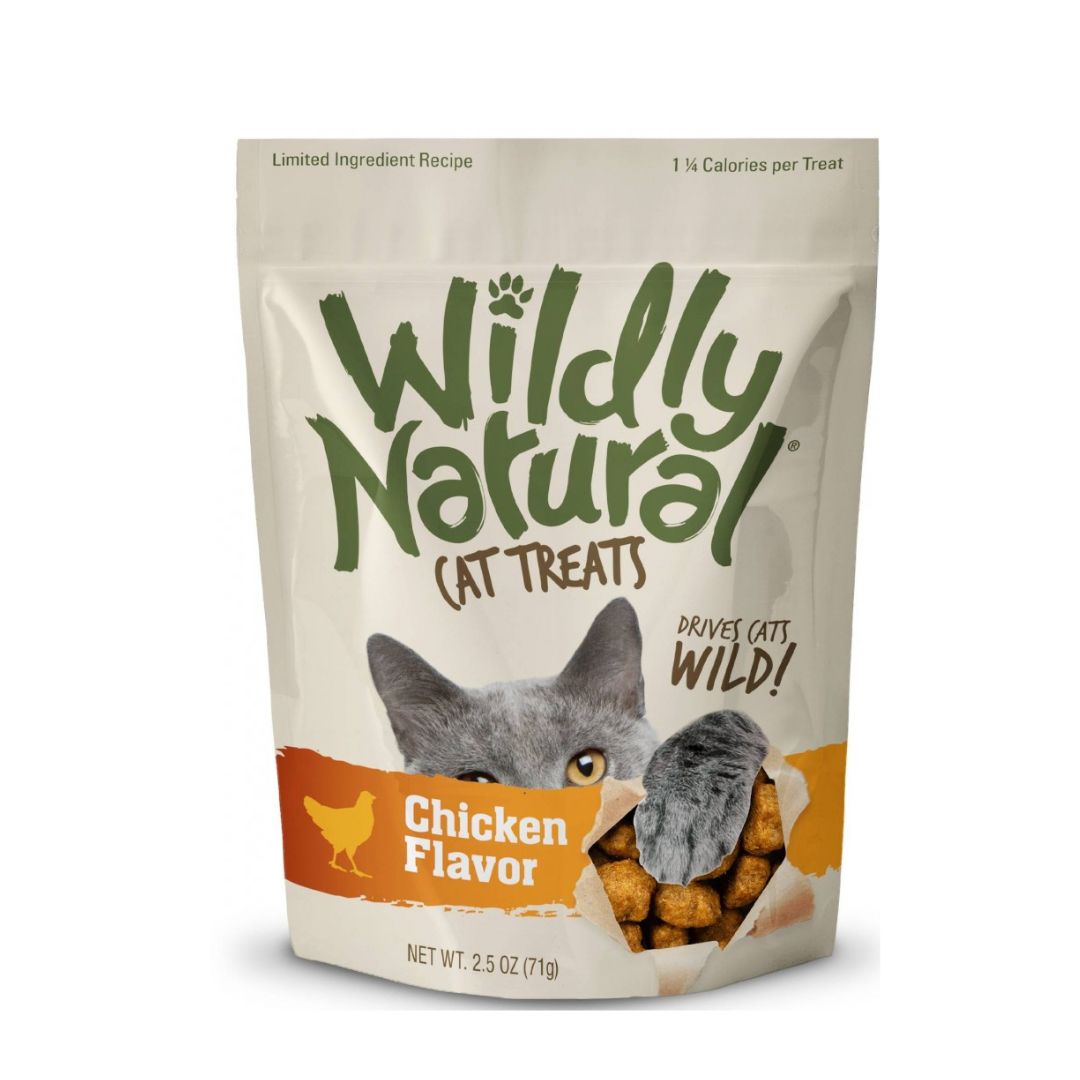 (exp: 01 Jul 2025) Fruitables Cat 2.5oz Wildly Natural Chicken Cat Treats