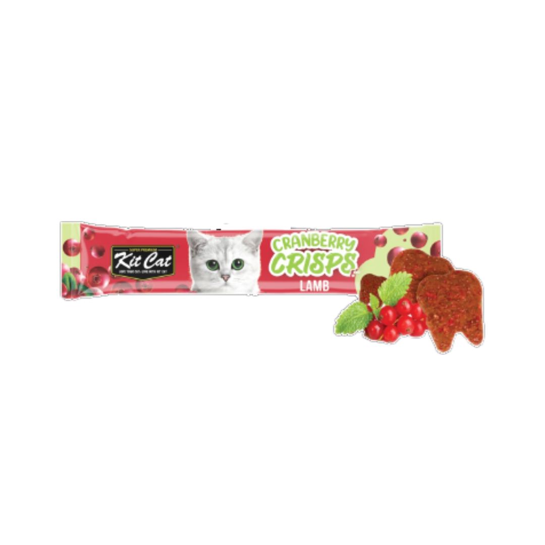 (exp: Nov'24) Kit Cat Cranberry Crisps 20g Lamb Cat Treat