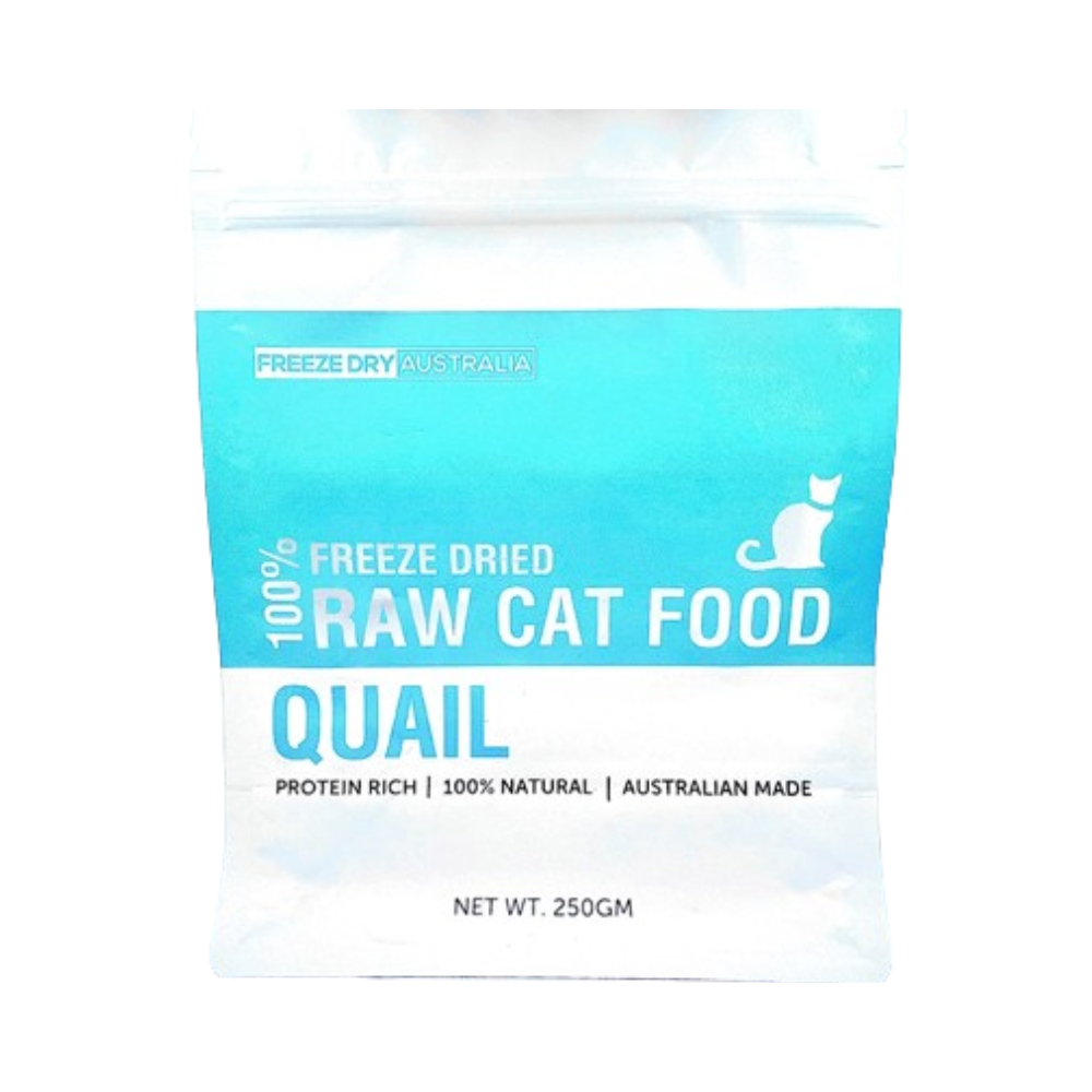 Freeze Dry Australia Cat 250g Freeze Dried 100% Quail Raw Cat Food Dry Cat Food