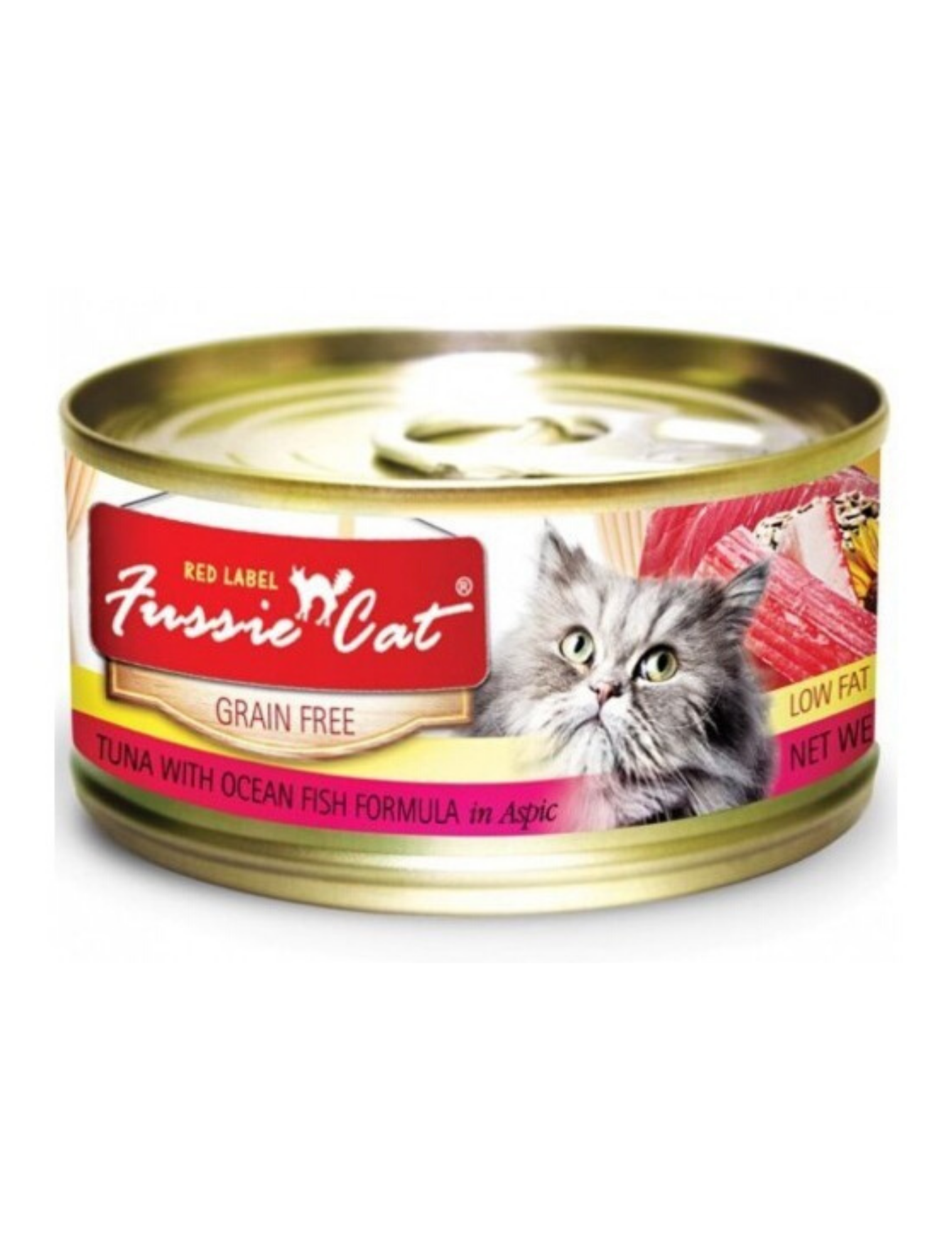 Fussie Cat Red Label 80g Tuna With Ocean Fish Wet Cat Food