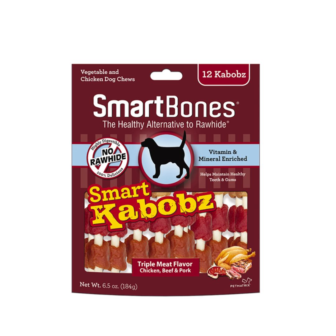 Smartbones Dog 12pcs Smart Kabobz Dog Treat