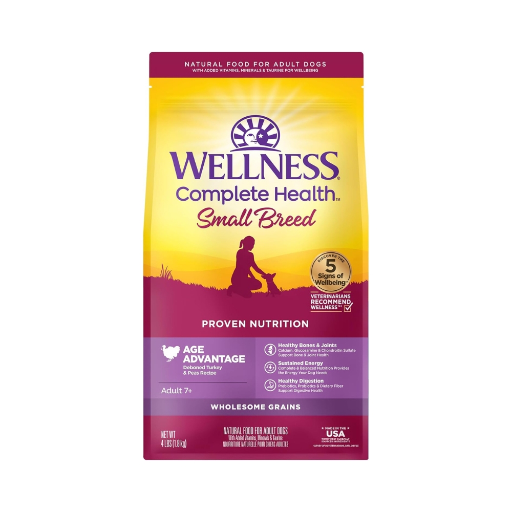 Wellness Dog 1.8kg (4lb) Complete Health Small Breed Senior Dry Dog Food