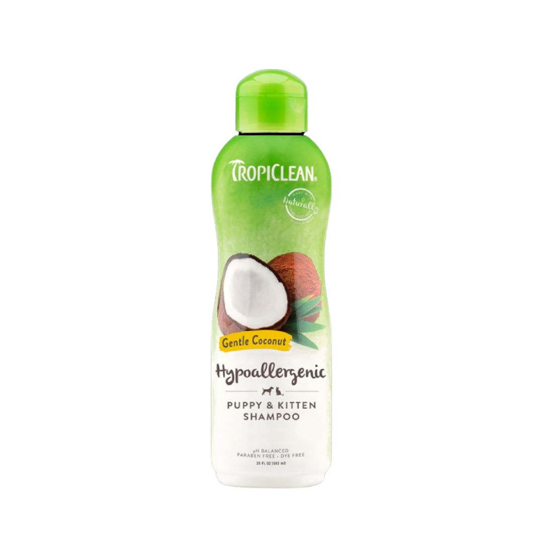 Tropiclean Hypoallergenic Puppy & Kitten Shampoo 355ml Gentle Coconut