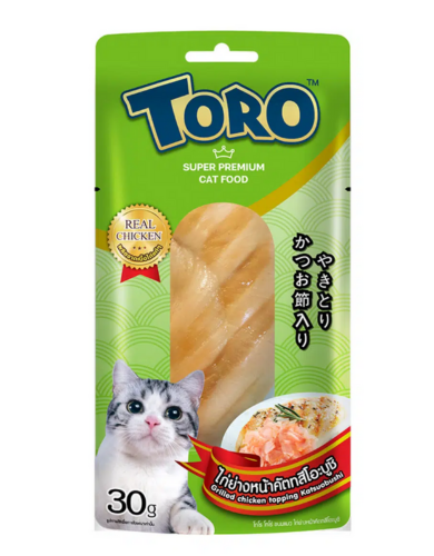 Toro Grilled Chicken Topping Katsuoboshi Cat Treats 30g