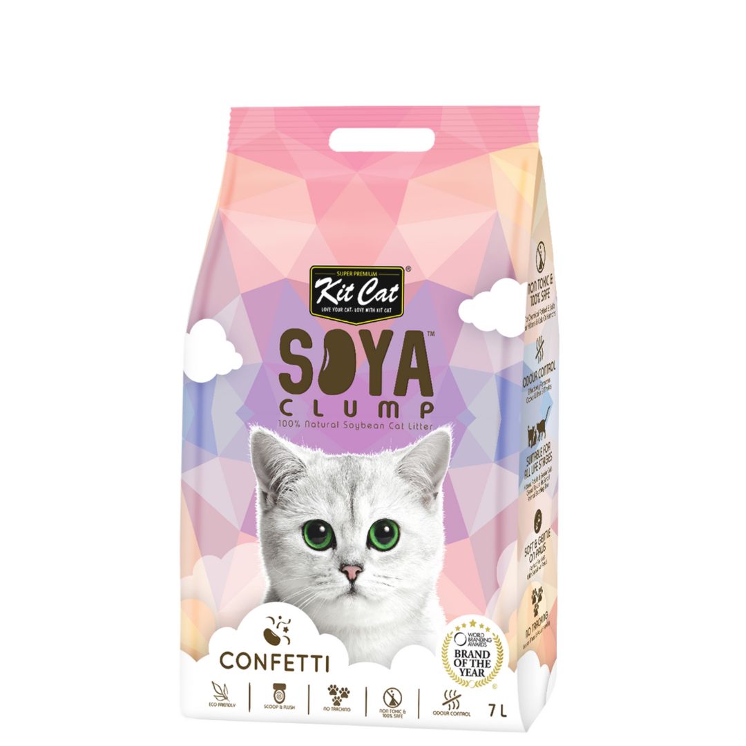 Kit Cat 7l Soya Clump Confetti Cat Litter