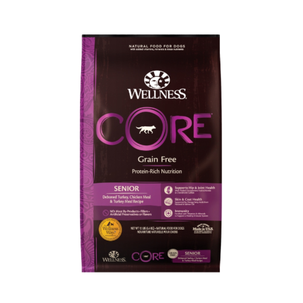 Wellness Core Dog 5.4kg (12lb) Senior Grain Free Dry Dog Food