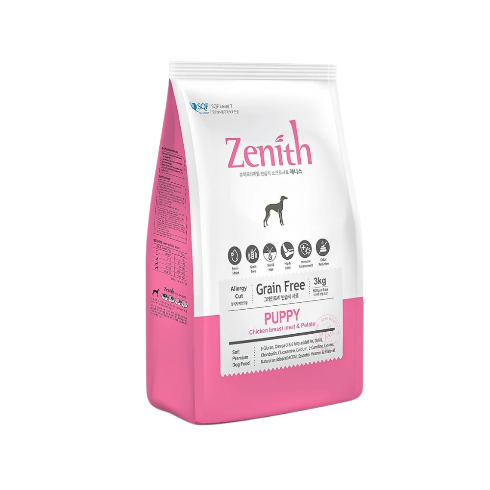 Zenith Dog 3kg Soft Kibble Puppy Dry Dog Food