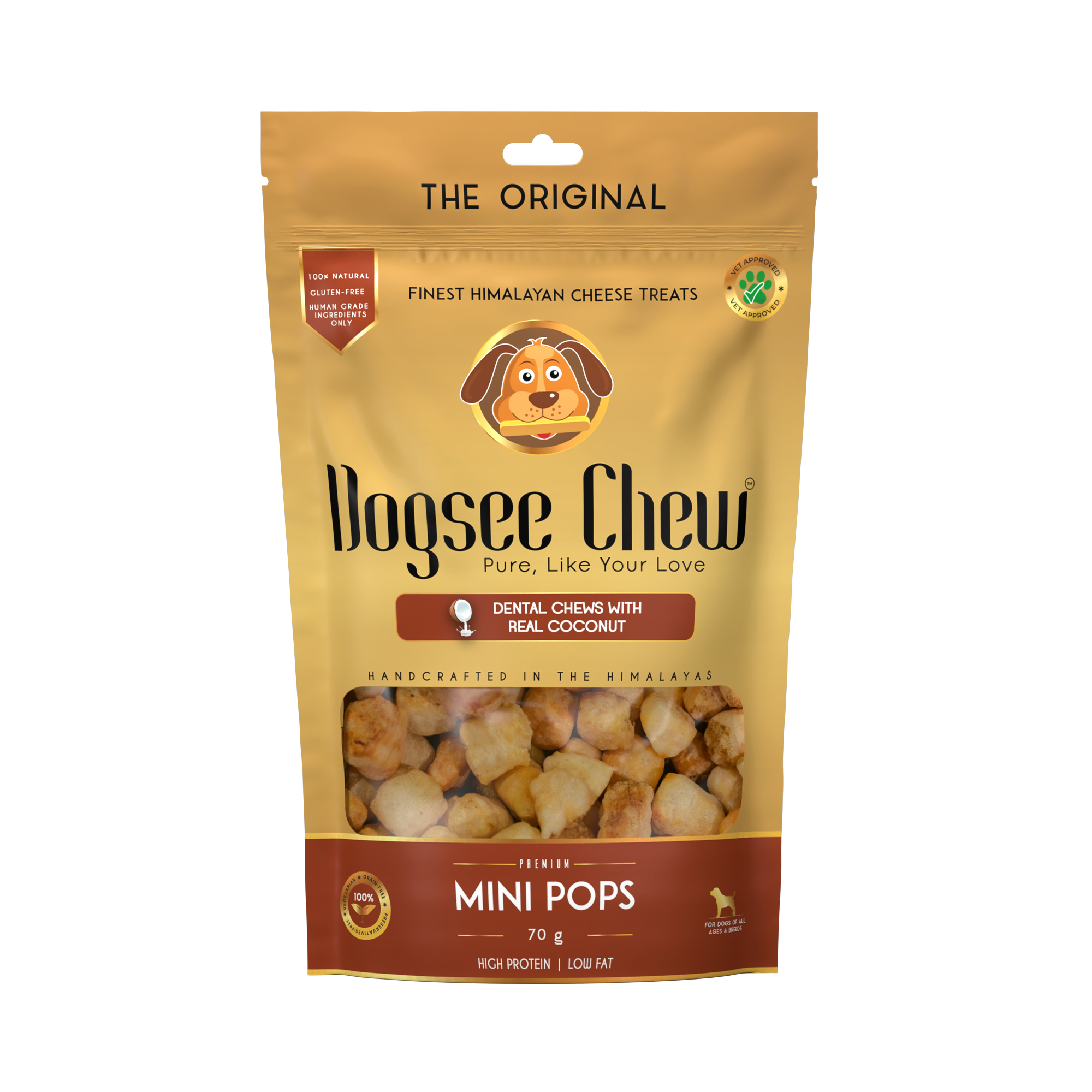 Dogsee Chew Dog 70g Coconut Minipops Dog Treat