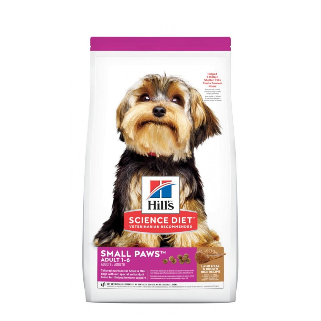 Hill's Science Diet Canine Adult Small Paws Lamb Meal & Brown Rice Recipe 2kg Dry Dog Food