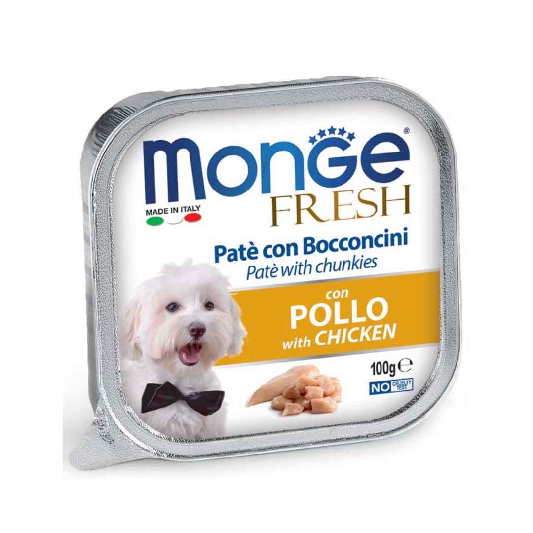 Monge Dog Fresh Pate 100g Chicken Wet Dog Food