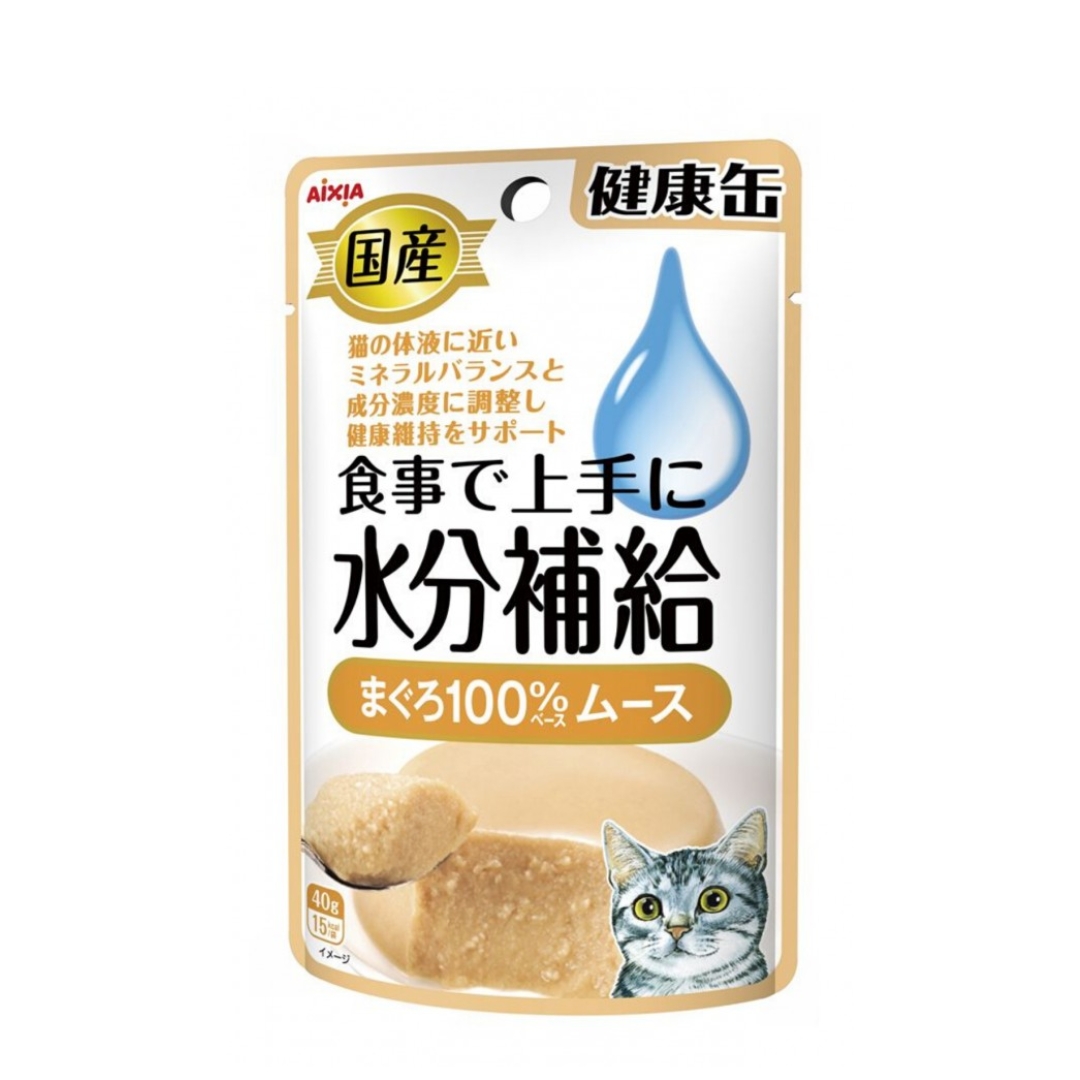 Aixia Kenko Pouch 40g Water Supplement Tuna Mousse Wet Cat Food (kzj2)