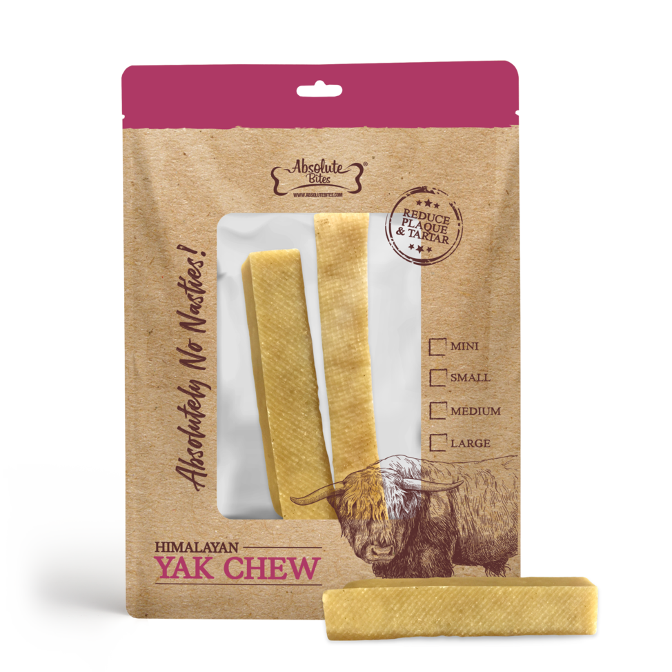 Absolute Bites Dog 2pcs Himalayan Yak Chew (medium) Dog Treat