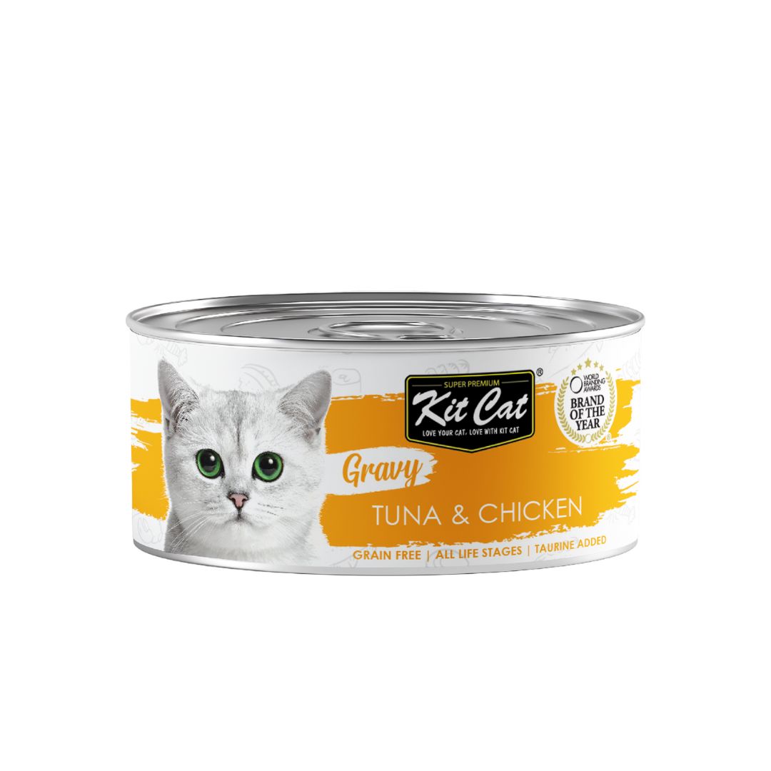 Kit Cat 70g Gravy Canned Tuna & Chicken Wet Cat Food