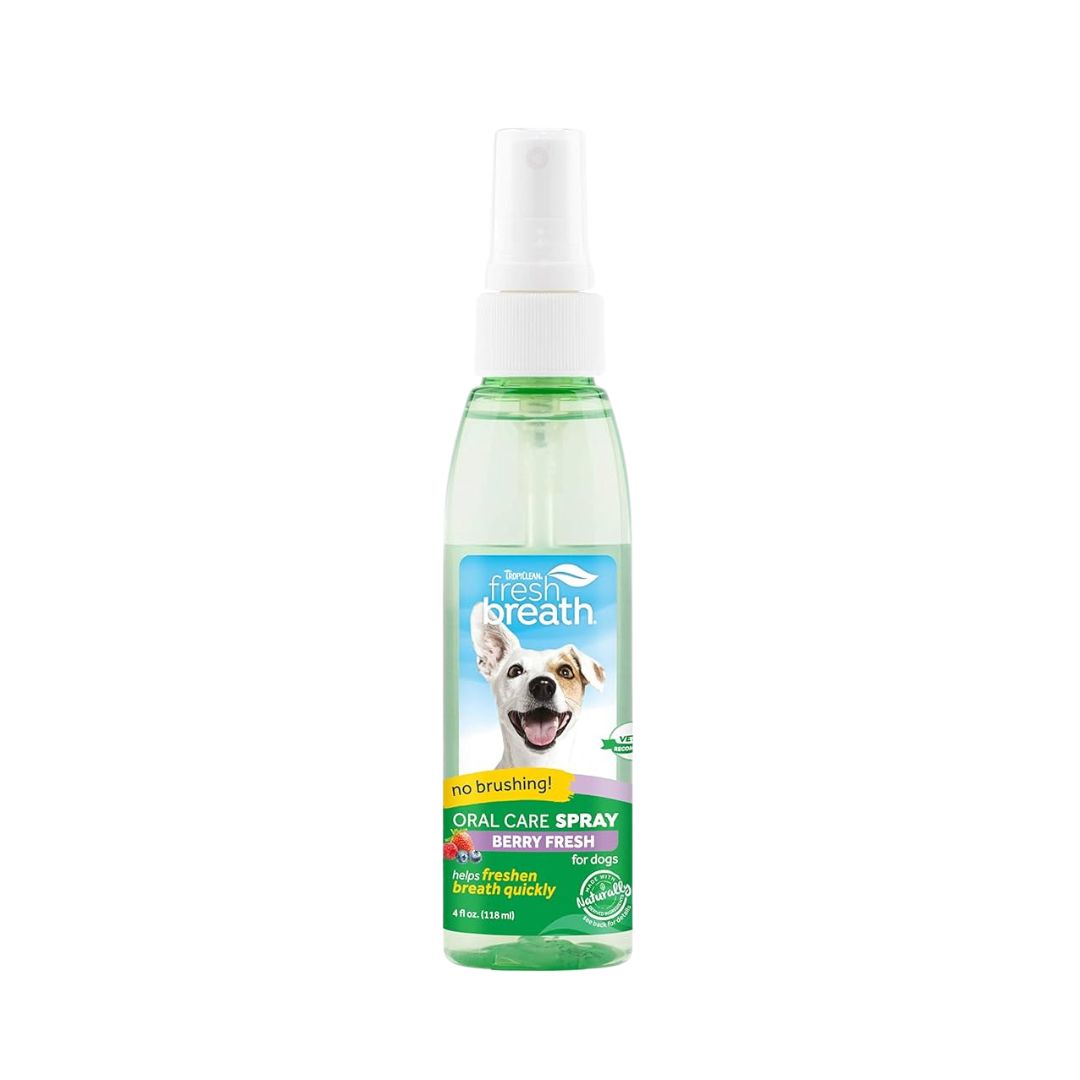 Tropiclean Fresh Breath Dog Oral Care Spray 118ml Berry Fresh Singapore s Pet Store Perromart SG PerroMart SG