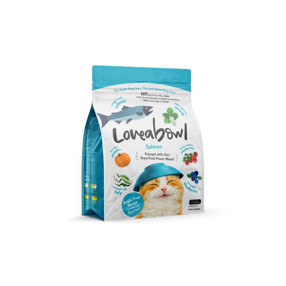 Loveabowl Cat 1kg Grain Free Salmon Dry Cat Food