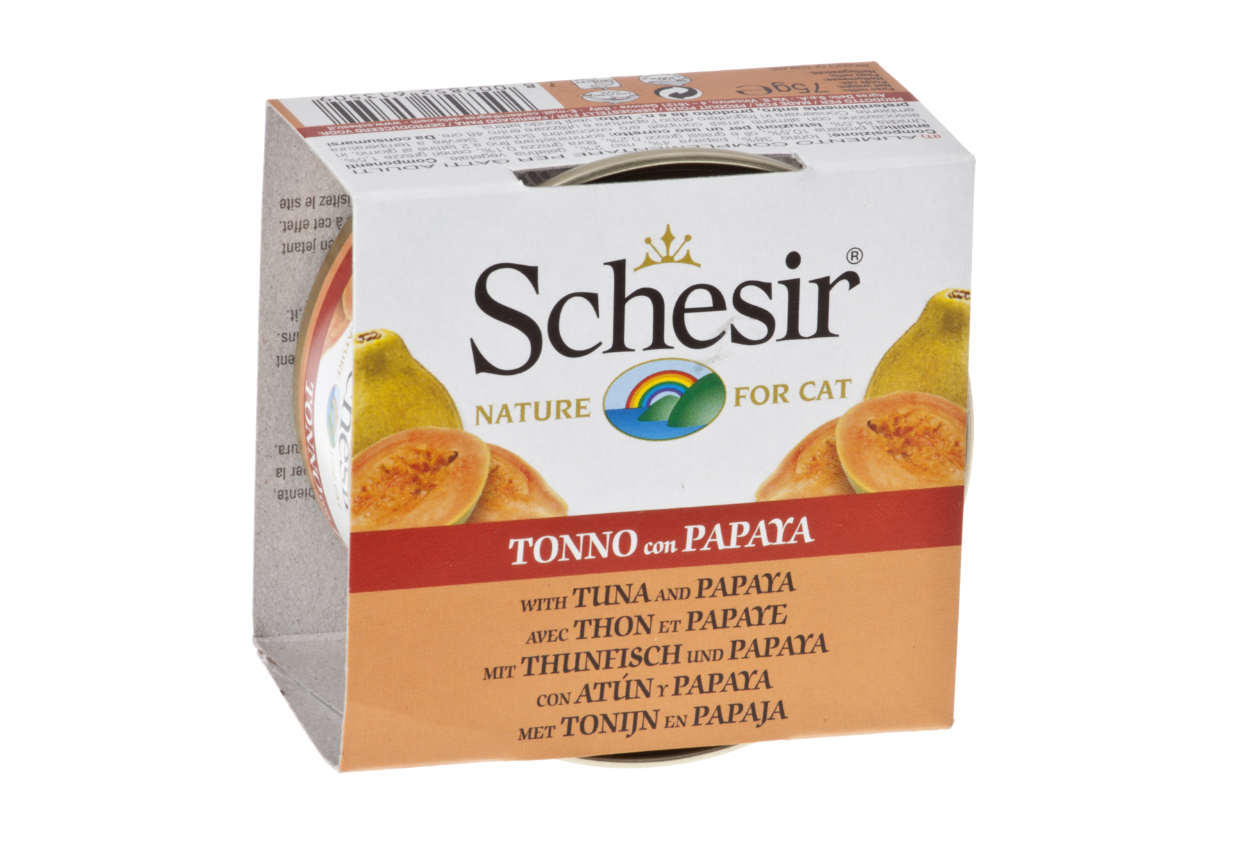 Schesir Cat 75g Tuna With Papaya Wet Cat Food