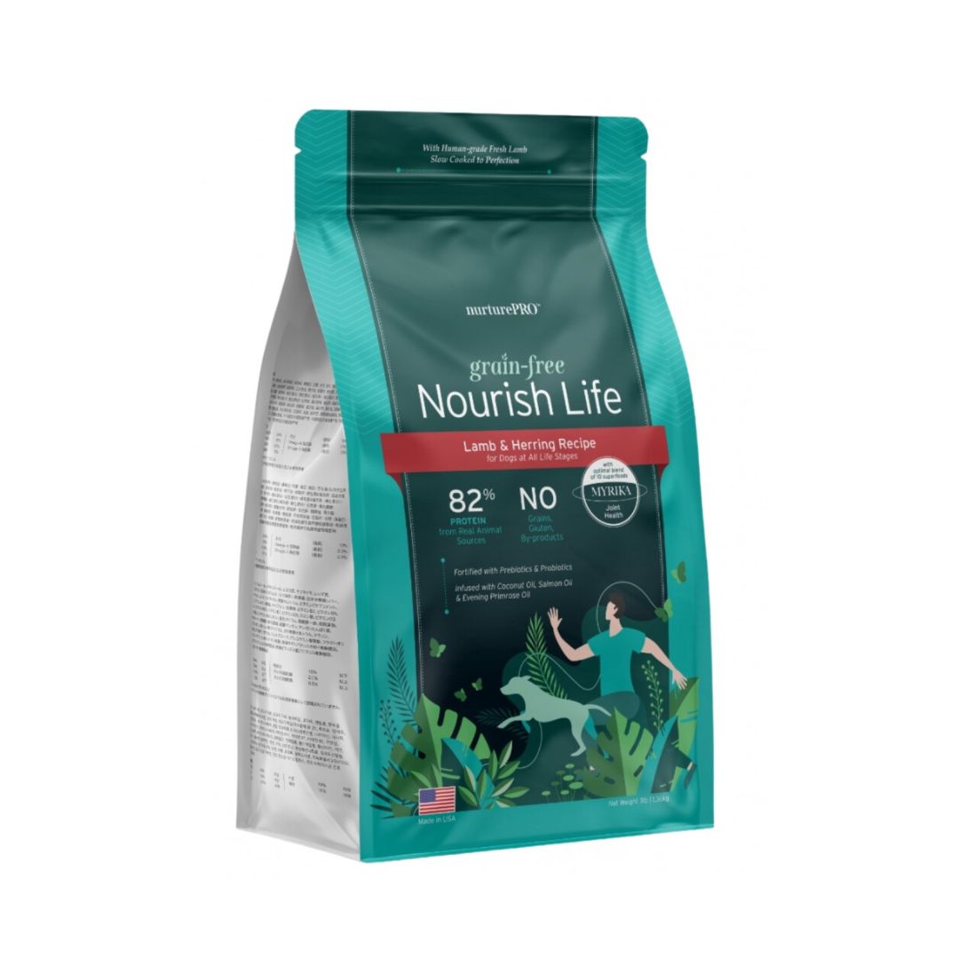(exp: 25 Feb 2025) Nurture Pro Dog Nourish Life Grain Free 1.36kg Lamb & Herring For All Life Stages Dry Dog Food