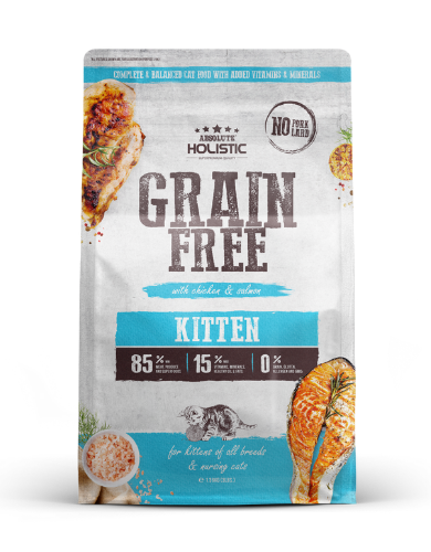 Absolute Holistic Cat 3lbs Grain Free Kitten Dry Cat Food