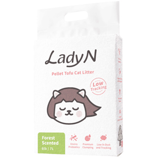 Lady N Enviro-probiotics Deodorant Pellet Tofu Cat Litter 6lb Forest Scented