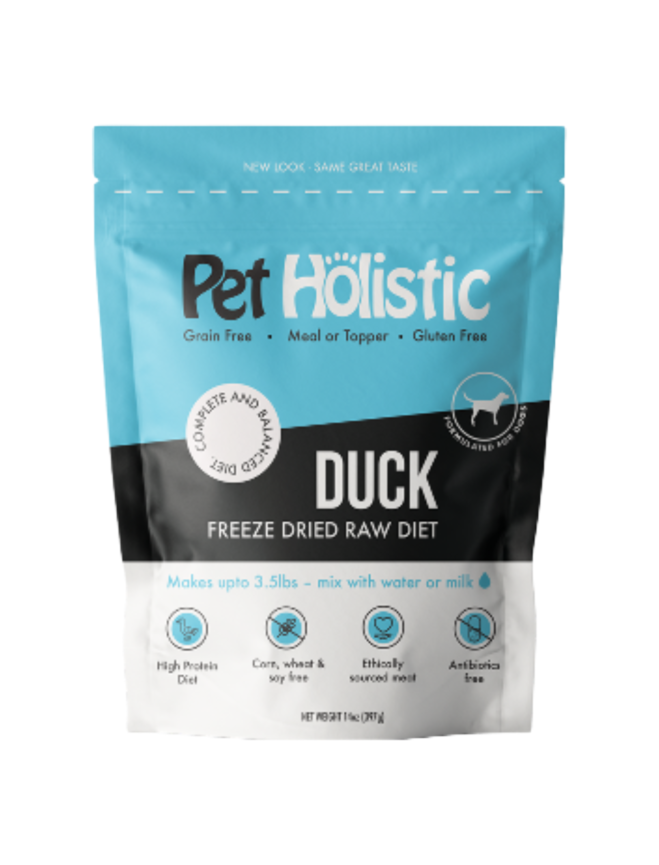Pet Holistic Freeze Dried Canine Duck Raw Diet 14oz