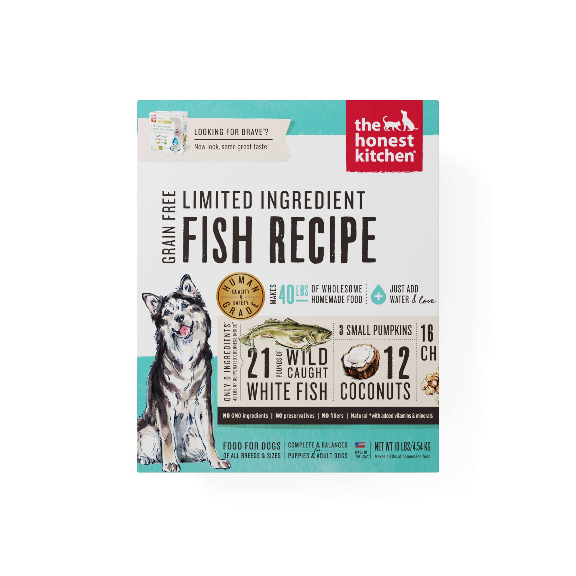 The Honest Kitchen Dog 10lbs Dehydrated Fish Limited Ingredient Dry Dog Food