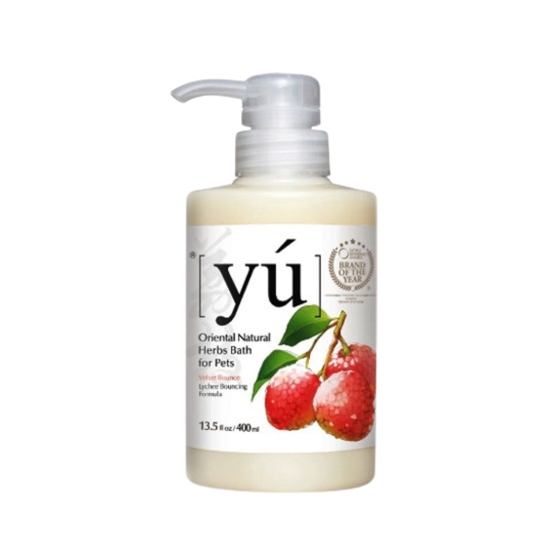 Yu 400ml Lychee Bouncing Formula Pet Shampoo