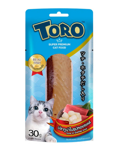 Toro Tuna Fillet In Scallop Cat Treats 30g