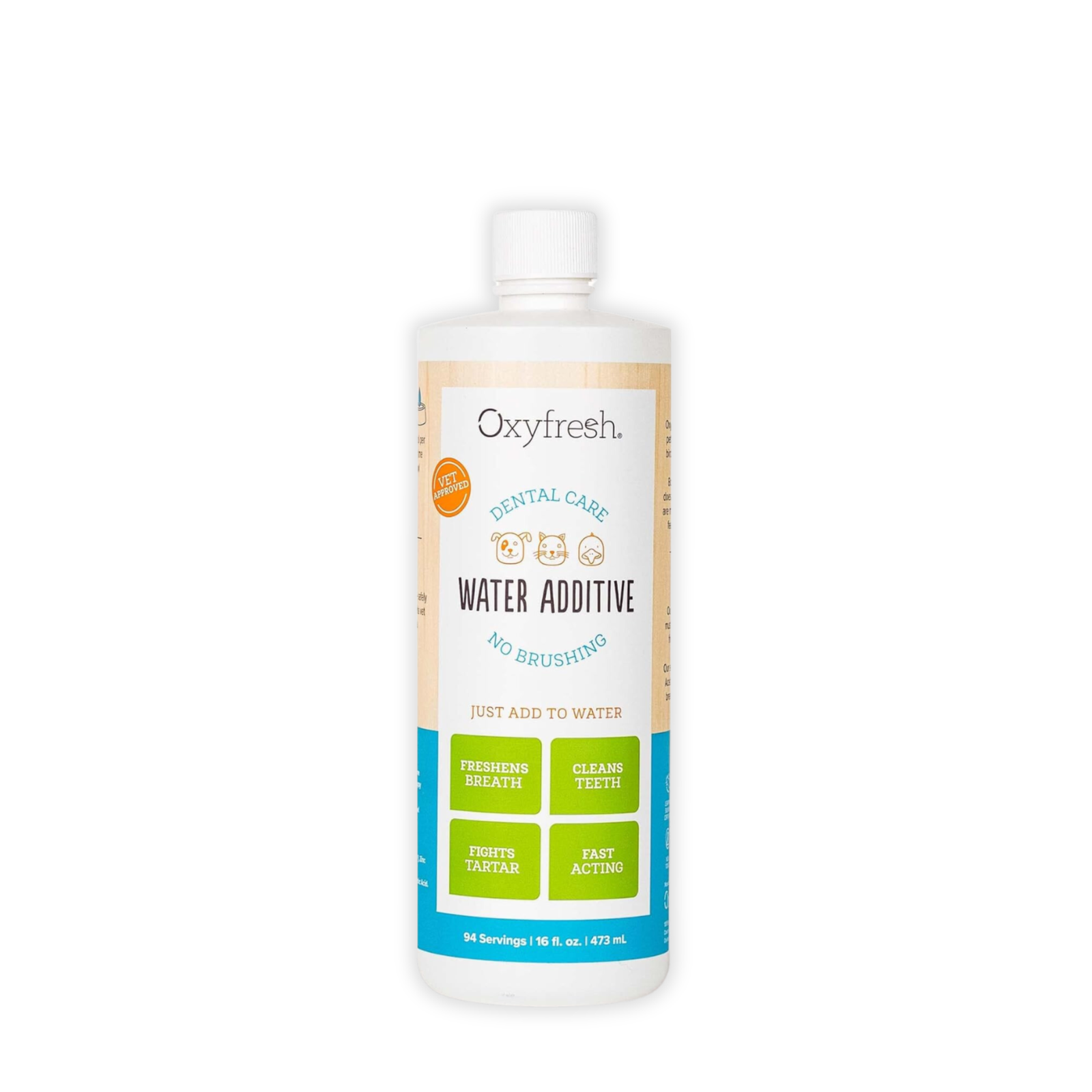 Oxyfresh 473ml (16oz) Dental Care Water Additive For Dogs & Cats